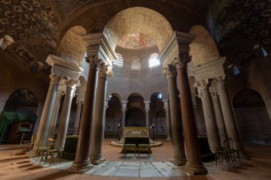 ROME, ITALY - AUGUST 10, 2019: the Mausoleum of Santa Costanza in Rome, Italy