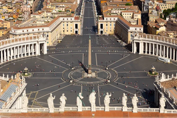 Roma Italia Agosto 2019 Panorama Desde Cúpula Basílica San Pedro — Foto de Stock