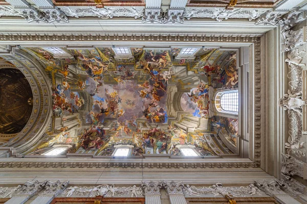 Rome Italy August 2019 Church Ignatius Loyola Campus Martius Inrome — Stockfoto