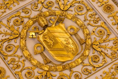 Roma, İtalya - 24 Nisan 2016: Saint Paul 'un Papalık Bazilikası Duvarların Ötesinde, Roma, İtalya