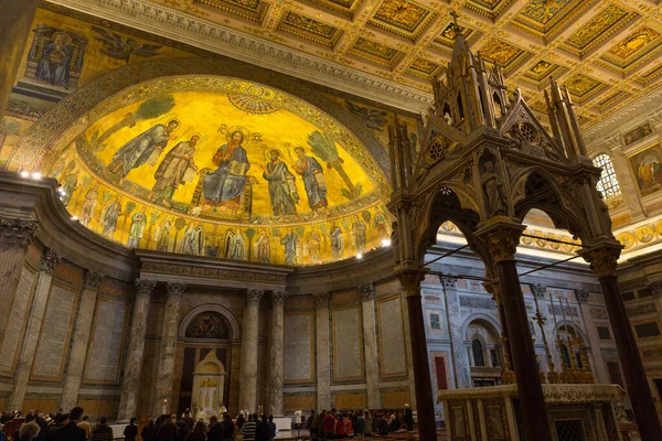 Рим Италия Апреля 2016 Года Папская Базилика Святого Павла Стенами — стоковое фото