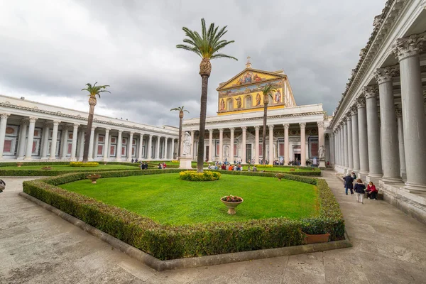 Roma Aprile 2016 Basilica Papale San Paolo Fuori Mura Roma — Foto Stock