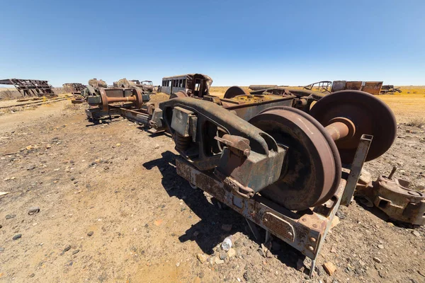 Train Cemetery (Cementerio de Trenes) in Uyuni, in Bolivia