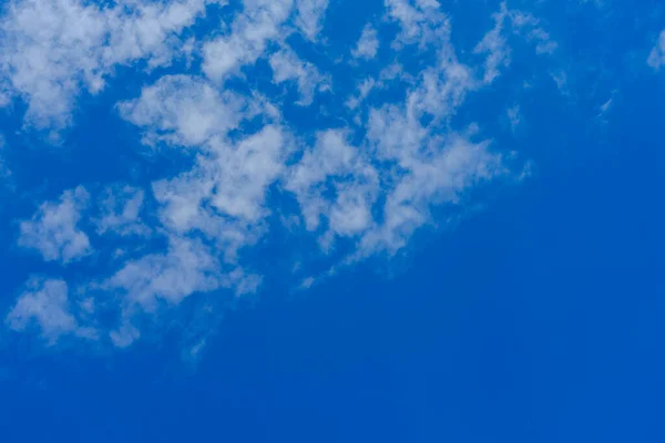 blue sky with clouds in spring