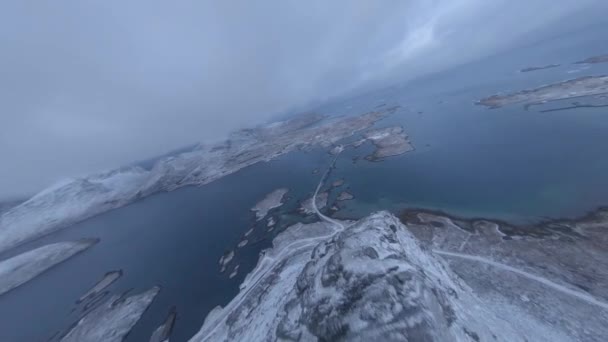 Lofoten, Norway, Drone FPV, Color flat