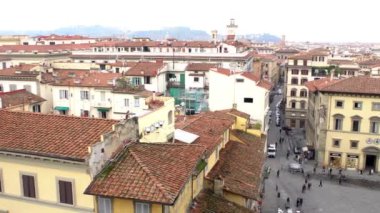 Güzel görünümünden Duomo Katedrali Santa Maria del Fiore gözlem platformu Floransa.