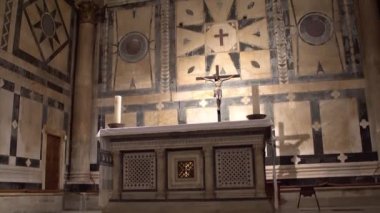 Florence, İtalya - Kasım 2016: İç Battistero di San Giovanni.