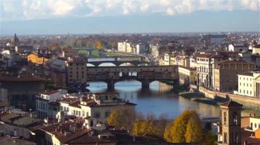 Ponte Vecchio, Köprüsü, Floransa, İtalya. Yakınlaştırma.