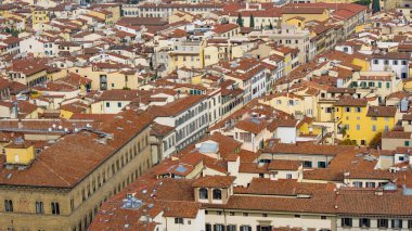Leyleklerin eski Floransa gözlem platformu Duomo, katedral Santa Maria del Fiore gördüm evler.