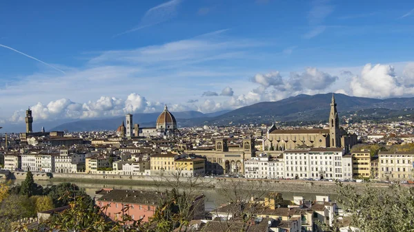 Vackra Flygfoto över Florens från Piazzale Michelangelo. — Stockfoto