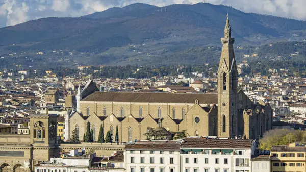 Vackra Flygfoto över Florens från Piazzale Michelangelo. — Stockfoto