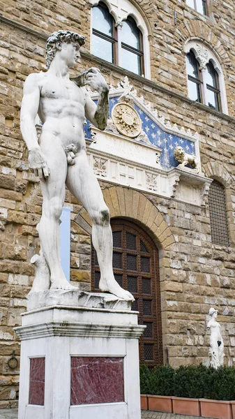 David przez Michelangelo, Florencja. Włochy. — Zdjęcie stockowe