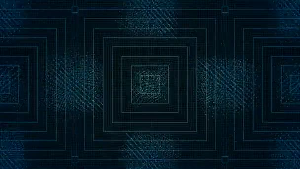 Technologique Fond glitch numérique avec cubes 3d .