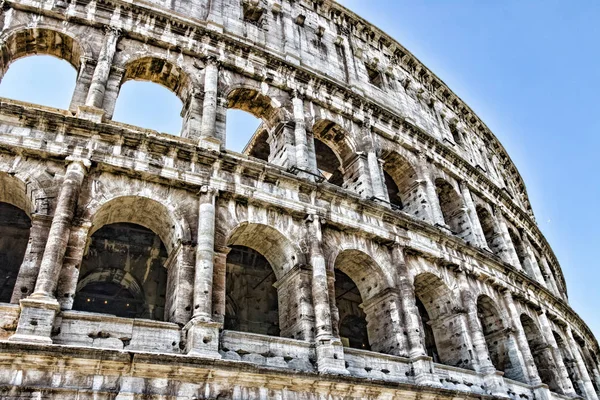 Colosseum - the main tourist attractions of Rome, Italy. Ancient Rome Ruins of Roman Civilization.