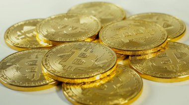 Kripto altın Bitcoins - Btc - Bit sikke para birimi. Kripto Döviz Alım Bitcoin paralar makro çekim.