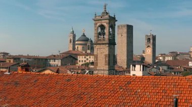 Eski Bergamo, İtalya Panoraması. La CITT dei Mille, 