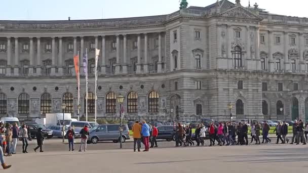 비엔나, 오스트리아-11 월 2017: 역사적인 센터의 비엔나. 오스트리아. 빈 빈은 수도 큰 도시 오스트리아, 오스트리아 9 상태 중 하나. — 비디오