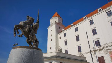 Stary Hrad - Bratislava antik kale. Bratislava her iki nehir Tuna ve Morava Nehri kıyılarına işgal.