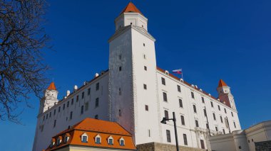 Stary Hrad - Bratislava antik kale. Bratislava her iki nehir Tuna ve Morava Nehri kıyılarına işgal.