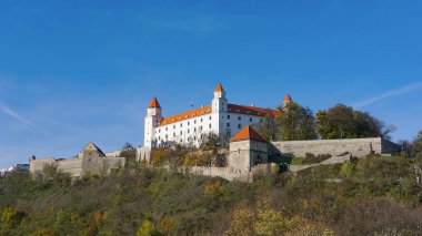 Stary Hrad - Bratislava antik kale. Bratislava her iki nehir Tuna ve Morava Nehri kıyılarına işgal.