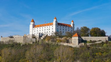 Stary Hrad - Bratislava antik kale. Bratislava her iki nehir Tuna ve Morava Nehri kıyılarına işgal.