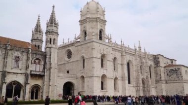 Lisbon, 2018 yaklaşık: Jeronimos Monastery veya Hieronymites Manastırı. Lizbon kıta Europes en batı başkenti ve Atlantik Sahili boyunca tek kişi olduğunu.