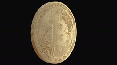 Kripto altın Bitcoins - Btc - Bit sikke para birimi. Makro Kripto Döviz Alım Bitcoin paralar dönen kararları. Döngü sorunsuz imkanı. rypto para kavramı.