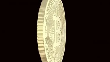 Kripto altın Bitcoins - Btc - Bit sikke para birimi. Makro Kripto Döviz Alım Bitcoin paralar dönen kararları. Döngü sorunsuz imkanı. Kripto para kavramı.