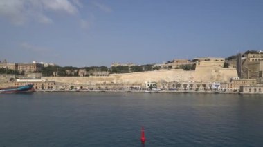 Valletta - Malta, Nisan, 2018: Akdeniz, Valletta ve Adası Malta görünümü.