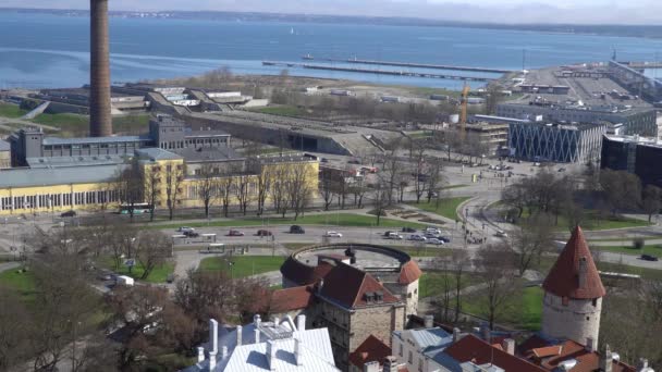 Panorama Tallinn Old Town Estonia — Stock Video