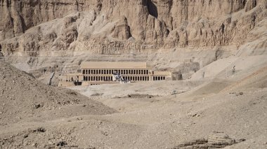 Luxor, Egypt: The Mortuary Temple of Hatshepsut, also known as the Djeser-Djeseru, is a mortuary temple of Ancient Egypt located in Upper Egypt