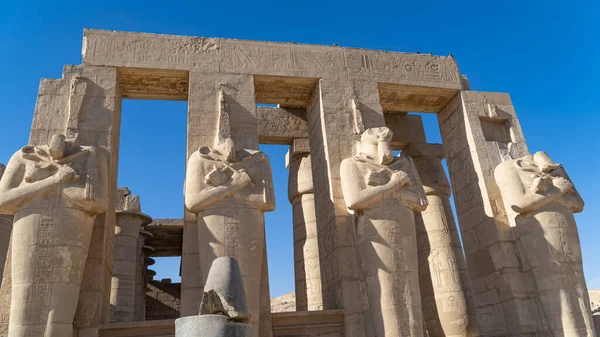 Ramesseum Memorial Temple Mortuary Temple Pharaoh Ramesses Ramesses Great Also — Stock Photo, Image