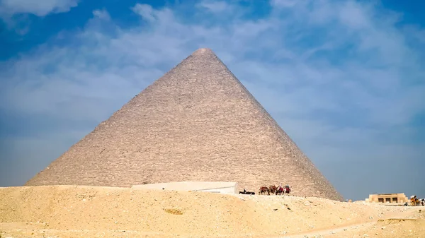 Grandes Pirâmides Gizé Cairo Egito — Fotografia de Stock