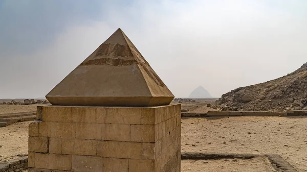 Červená Pyramida Červená Pyramida Také Volal Severní Pyramida Největší Tří — Stock fotografie