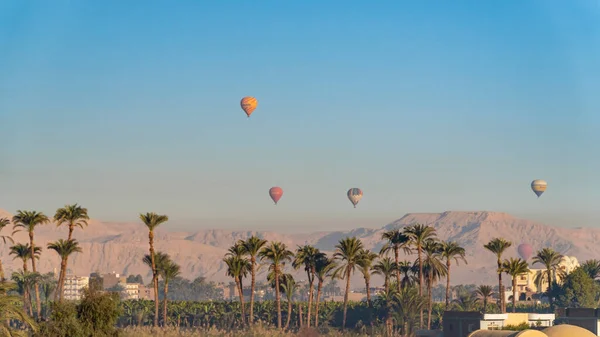 Luxor Egipto Enero 2020 Timelapse Del Terraplén Del Nilo Con —  Fotos de Stock