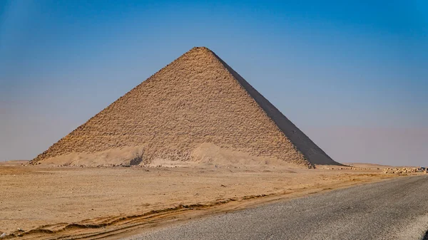 Bent Pyramide Bent Pyramide Een Oude Egyptische Piramide Gelegen Aan — Stockfoto