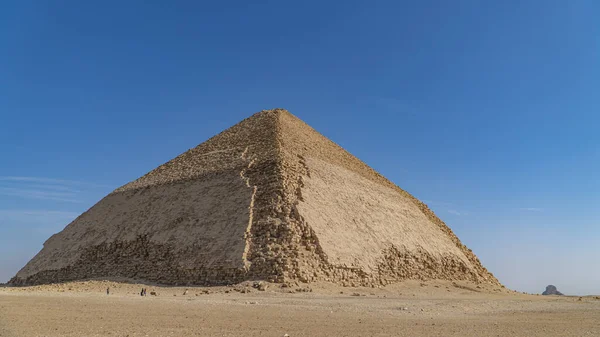 Ohnutá Pyramida Ohnutá Pyramida Starověká Egyptská Pyramida Nacházející Královské Nekropoli — Stock fotografie