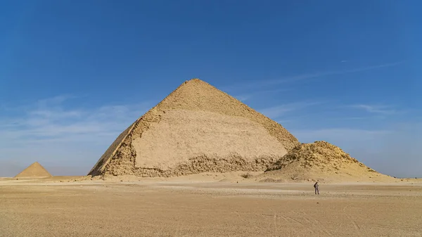Piramide Piegata Piramide Piegata Antica Piramide Egizia Situata Presso Necropoli — Foto Stock