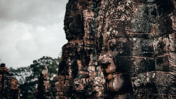Angkor Wat Kompleksindeki Bayon Tapınağı, Kamboçya - Fotoğraf