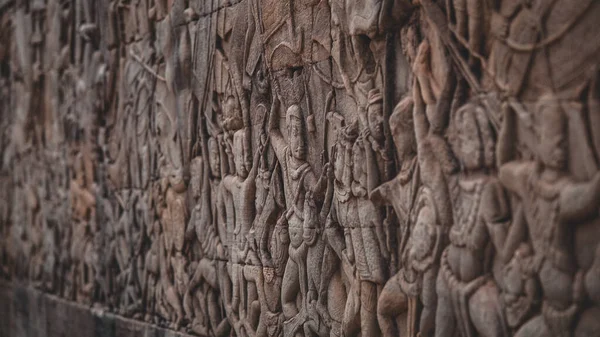 Angkor Wat Kompleksindeki Bayon Tapınağı, Kamboçya - Fotoğraf