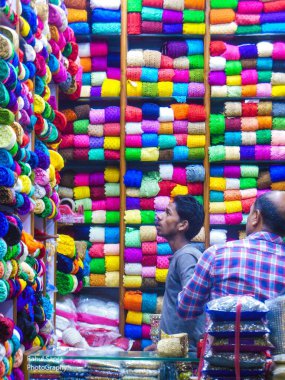 Delhi 'de renkli Bhutanese iplikleri 02 Ocak 2020