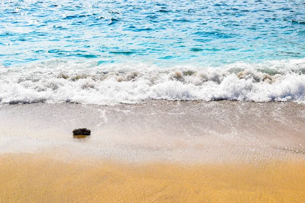 Sunny Beach Panorama Summer Holiday Tropical Island Exotic Nature Sea — Stock Photo, Image