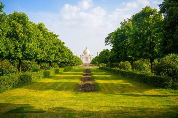 Tac Mahal, Hindistan 'ın Agra, Uttar Pradesh, Taj Mahal India, Agra kentindeki Yamuna Nehri' nin güney kıyısında bulunan fildişi beyazı bir mermer mozoledir. 7 dünya harikası. Güzel Tajmahal seyahat yeri