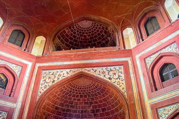 Architecture of entry gate and tomb inside for prayer at Taj Mahal. Taj Mahar also called as seven wonder of the world, World heritage Taj Mahal in agra, India, Taj Mahal among 7 wonders of the world