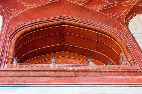 Arquitetura Entrada Portão Túmulo Dentro Para Oração Taj Mahal Taj — Fotografia de Stock