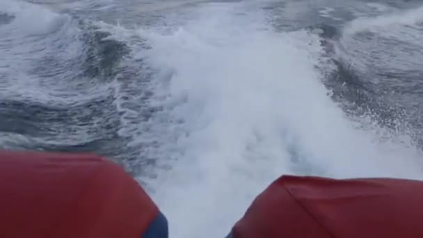 Speedboat Väg Från Bali Sanur Stranden Till Nusa Penida Bali — Stockvideo