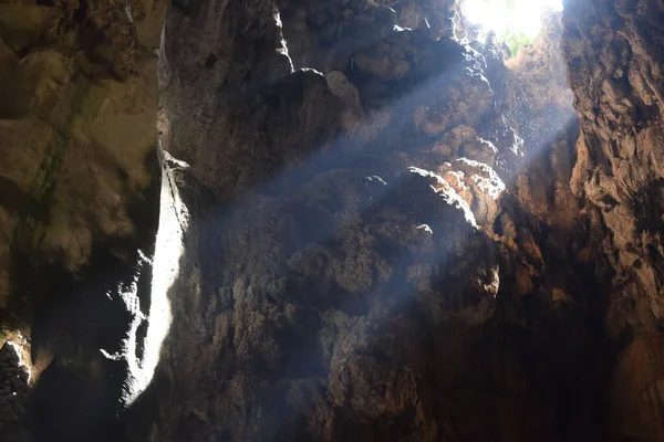 Cavernas Batu Maior Templo Hindu Fora Índia Vista Sobre Estátua — Fotografia de Stock