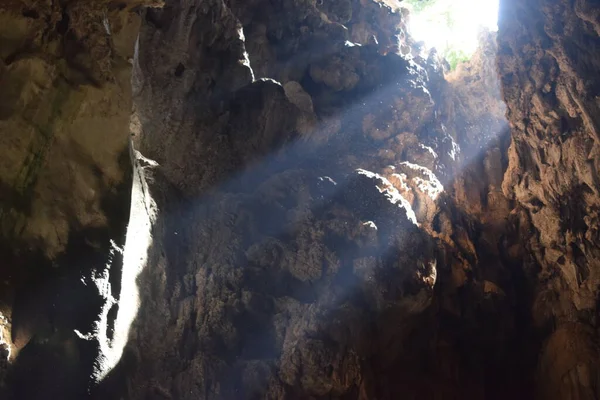 Cavernas Batu Maior Templo Hindu Fora Índia Vista Sobre Estátua — Fotografia de Stock