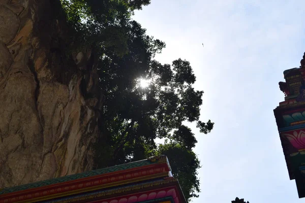 Batu Grottor Det Största Hindu Templet Utanför Indien Visa Statyn — Stockfoto