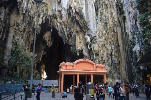 Batu Grotten Grootste Hindoe Tempel Buiten India Zicht Standbeeld Van — Stockfoto
